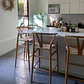 Taburete Bar Wishbone Tejido Natural Madera-Cocina Restaurant - Miniatura 5