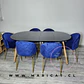 Mesa Expandible Eames MDF Redonda +4 Sillas Velvet - Comedor - Miniatura 4
