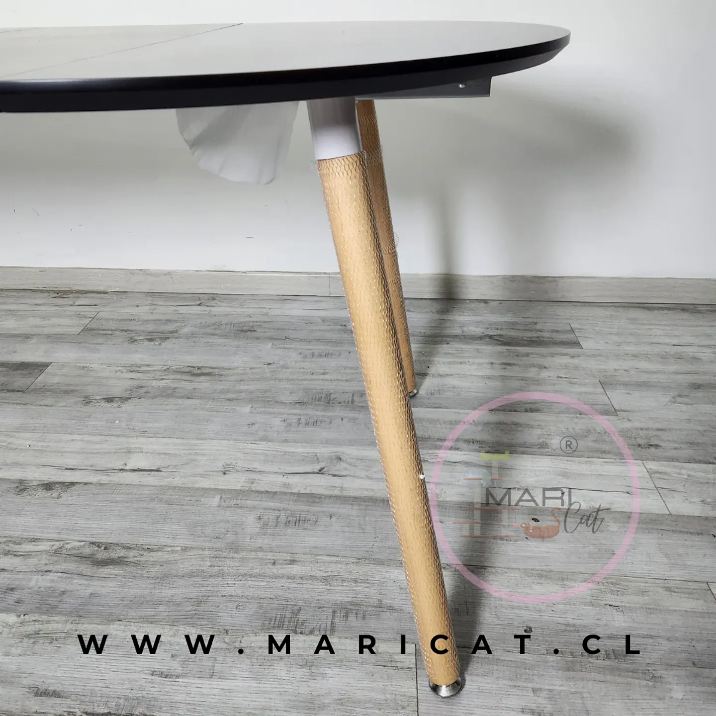 Mesa Expandible Rectangular tres en uno Black MDF Black de comedor o reunion 4