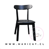 Silla Fresno Louis  Madera Minimalista Black