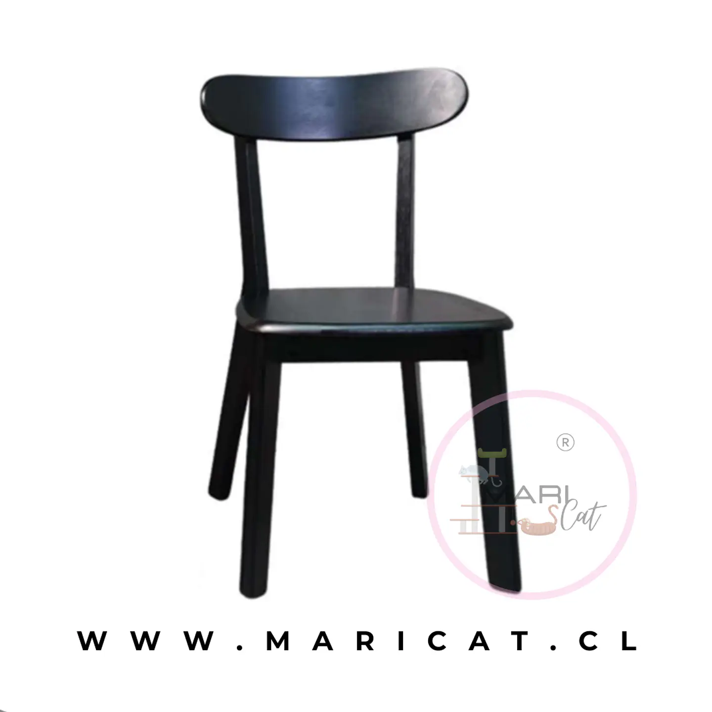Silla Fresno Louis Madera Minimalista Black 2