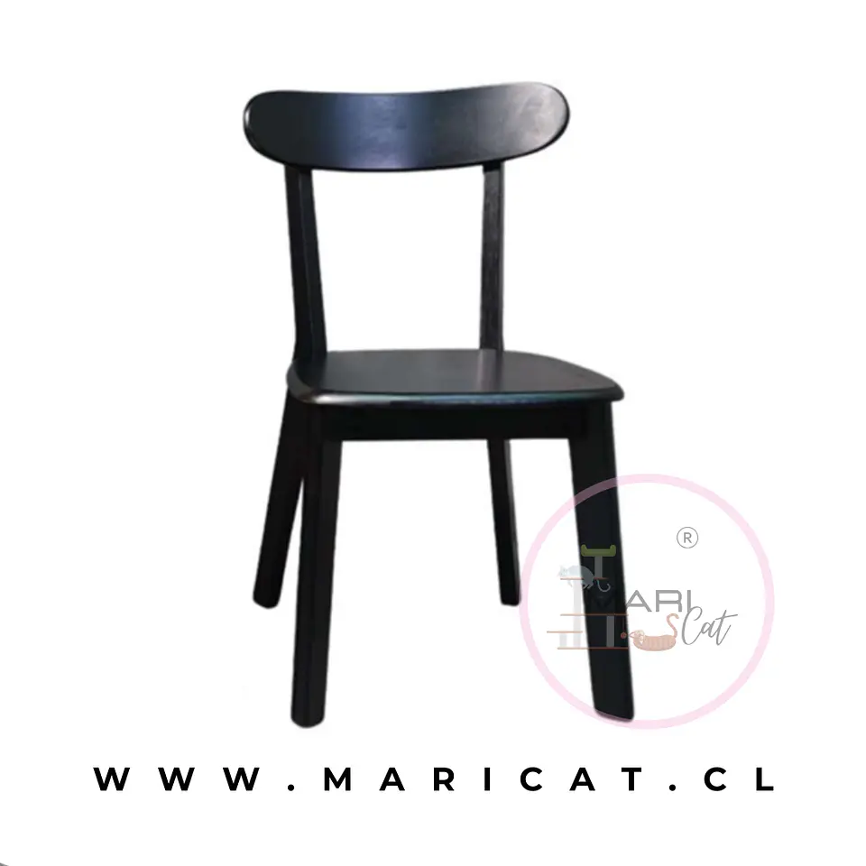 Silla Fresno Louis Madera Minimalista Black 2