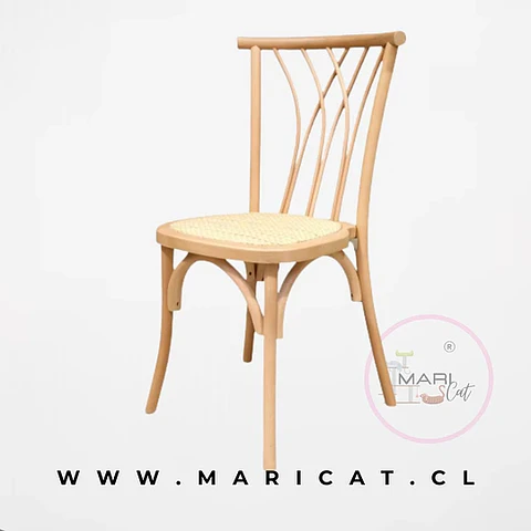 Pack de 4 Sillas Alpes de Madera Apilable