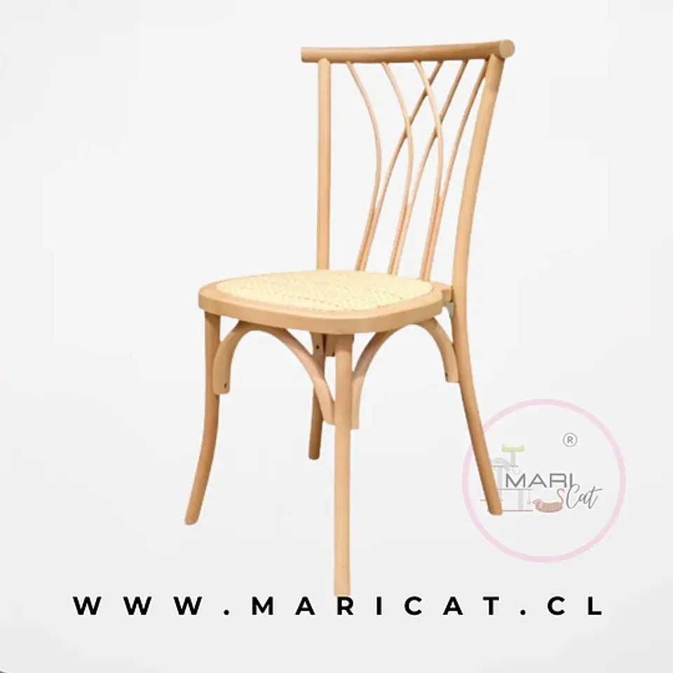 Pack de 4 Sillas Alpes de Madera Apilable 2