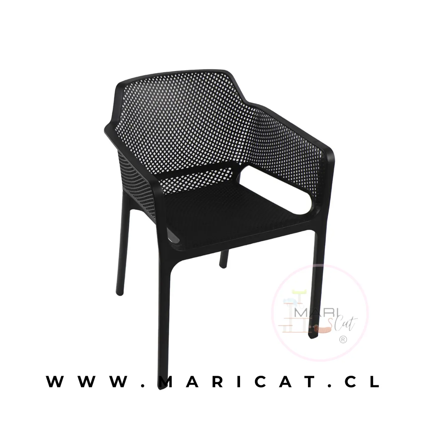 Pack de cuatro Butaca Stool Terraza apilable polipropileno 2