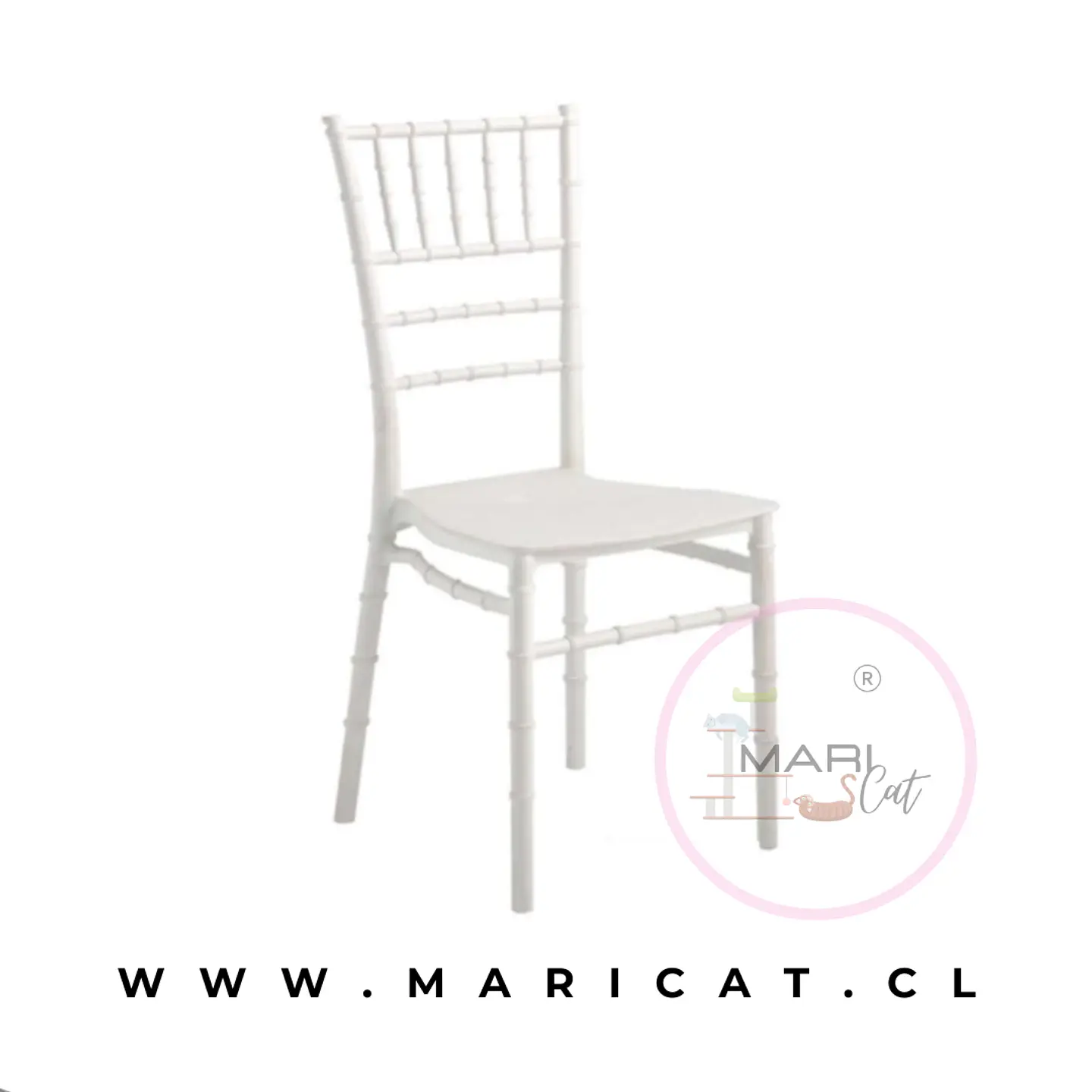 Pack de 4 Sillas Chiavari Tiffany Pu Apilable 3