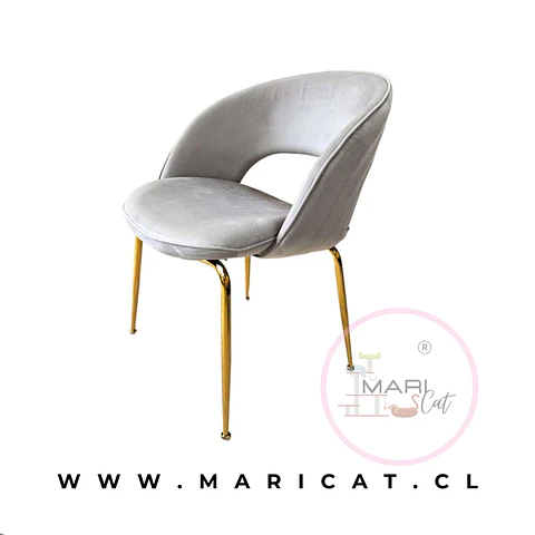 Silla Sitial Velvet Dorado – Living y Recepción
