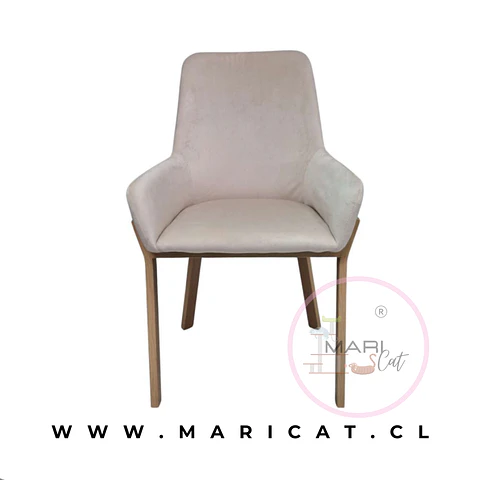 Silla Sitial Velvet Beige – Living y Recepción