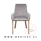 Silla Sitial Porto Velvet Gris Wood - Miniatura 1