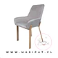 Silla Sitial Porto Velvet Gris Wood - Miniatura 2