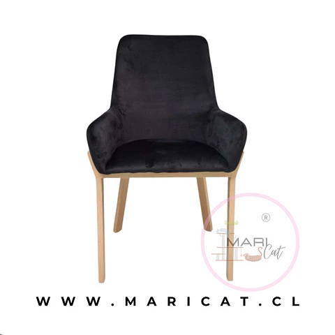 Silla Sitial Velvet Negro – Living y Recepción