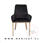 Silla Sitial Porto Velvet Negro Wood - Miniatura 1
