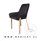 Silla Sitial Porto Velvet Negro Wood - Miniatura 2