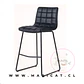 Taburete Bar Milano Eco Cuero Negro Black- Cocina restaurant - Miniatura 4