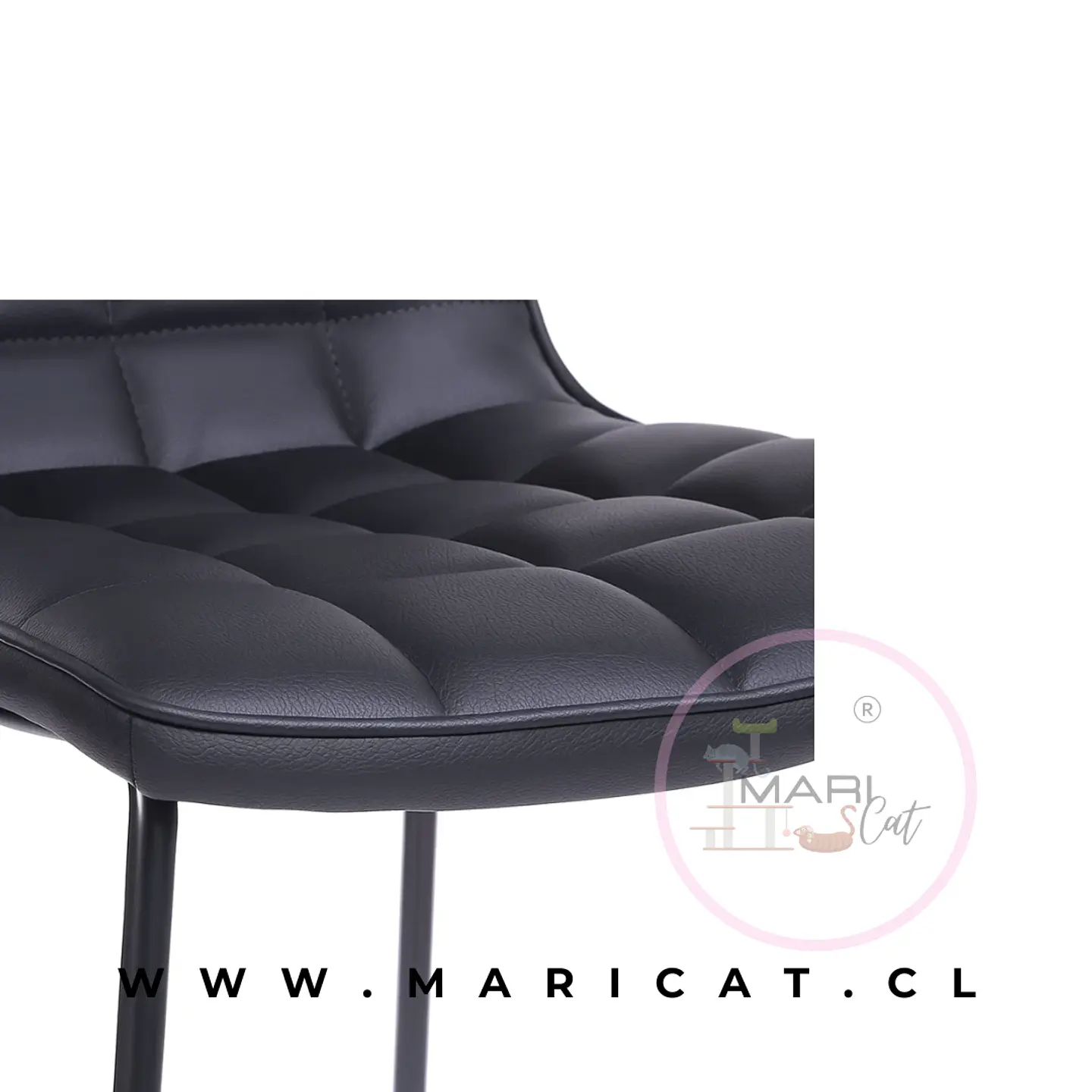 Taburete Bar Milano Eco Cuero Negro Black- Cocina restaurant 5