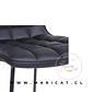 Taburete Bar Milano Eco Cuero Negro Black- Cocina restaurant - Miniatura 5