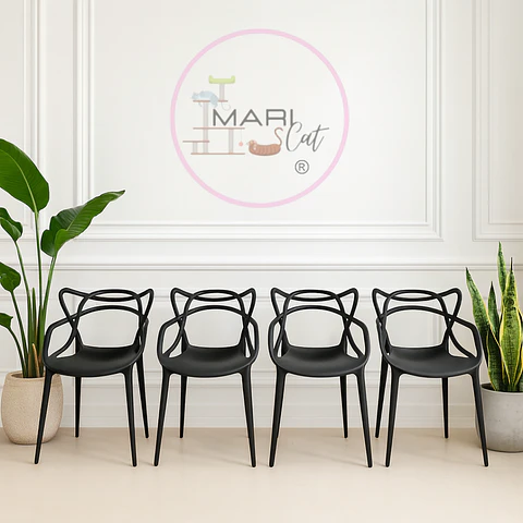 Silla Masters Polipropileno Negro – Restaurante, Terraza y Eventos