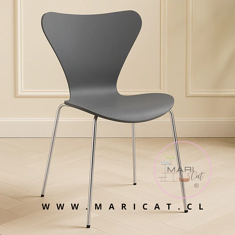 Silla Mariposa Polipropileno Gris Silver