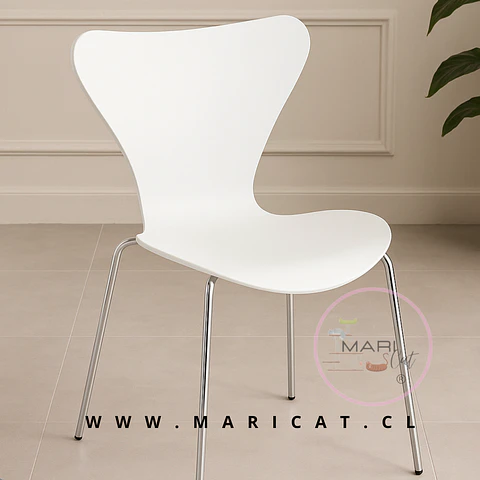 Silla Mariposa Polipropileno Blanca Silver