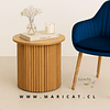 Mesa de centro lateral Redonda Alistonada Lapua MDF Nordico