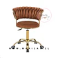 Silla Queen Velvet Cruzada cafe terracota Gold-Escritorio manicurista recepcion - Miniatura 4