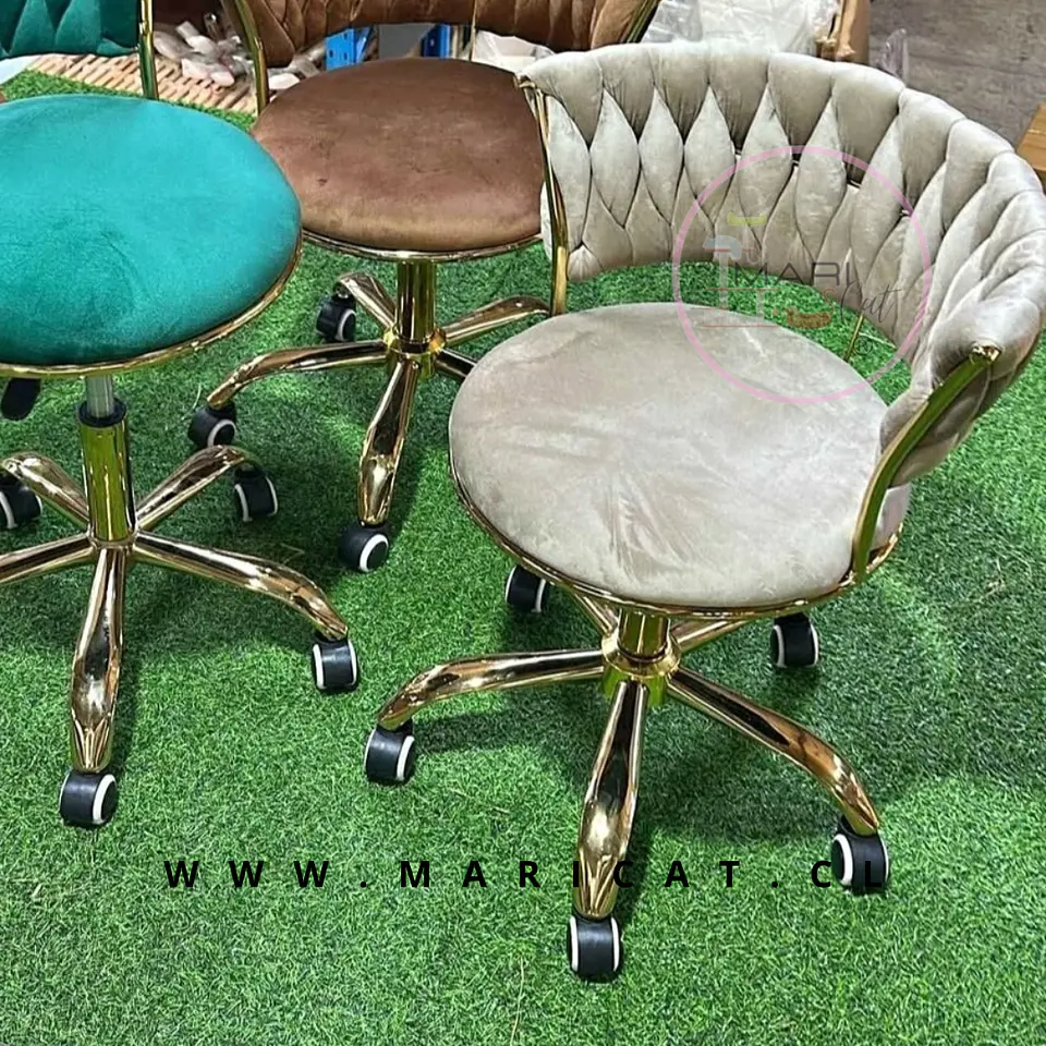 Silla Queen Cruzada Gold Beige 2