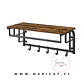Estanteria Perchero vasaro Rustic MDF- Repisa colgador - Miniatura 1
