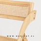 Silla Ambar Plegable Madera y Rattan Wood - Miniatura 2
