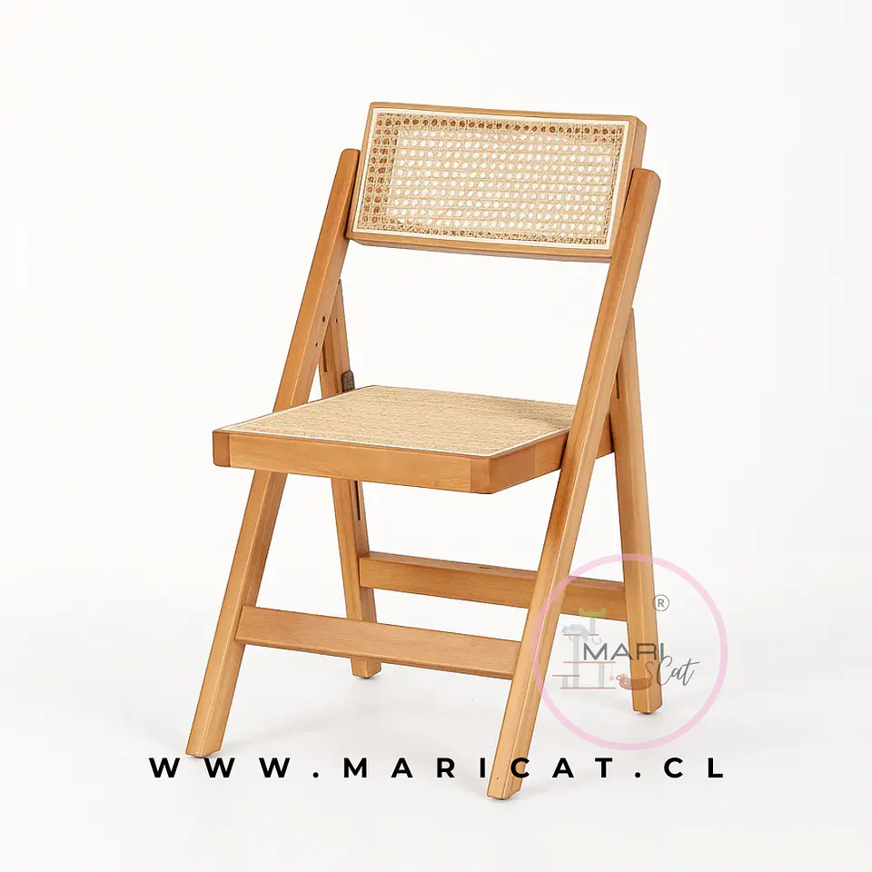 Silla Mistral Chardigant Madera Rattan Plegable 1