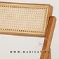 Silla Mistral Chardigant Madera Rattan Plegable - Miniatura 2