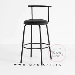 Taburete Minimalista Oslo ecocuero