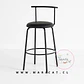 Taburete Bar Alto Oslo Eco Cuero Café 75cm - Miniatura 1