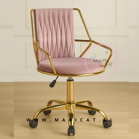 Silla Giratoria Singa con Apoya Brazos Gold Velve
