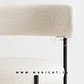 Silla Teddy Boucle arpi beige con Patas Metálicas Negras - comedor restaurant dormitorio  - Miniatura 2