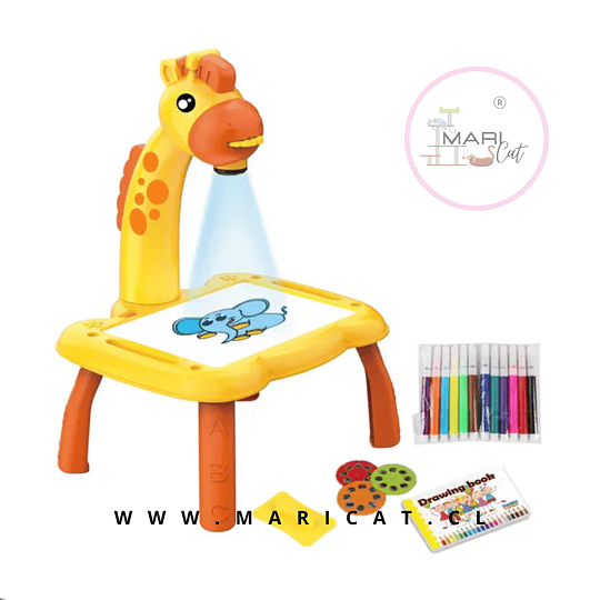 Proyector Mesa de Dibujo Infantil – Jirafa Juguete Didáctico para Niños | Creatividad y Arte +1 years