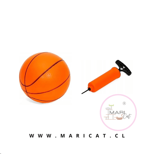 Aro de Basketball con Pedestal Regulable, Pelota e Inflador – Canasta Infantil para Niños y Niñas, Juego Deportivo Didáctico +2