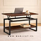 Mesa de Centro Sombra Negra con Cubierta Expandible MDF - Miniatura 1