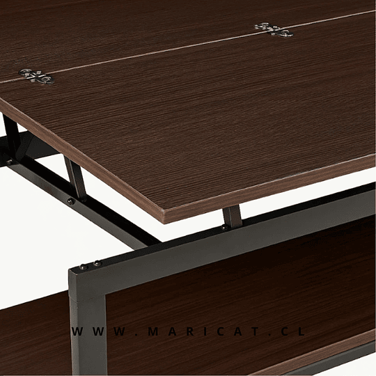 Mesa de Centro Sombra Negra con Cubierta Expandible MDF