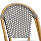 Silla Parisina cuadros Gris apilable - comedor restaurant terraza - Miniatura 2