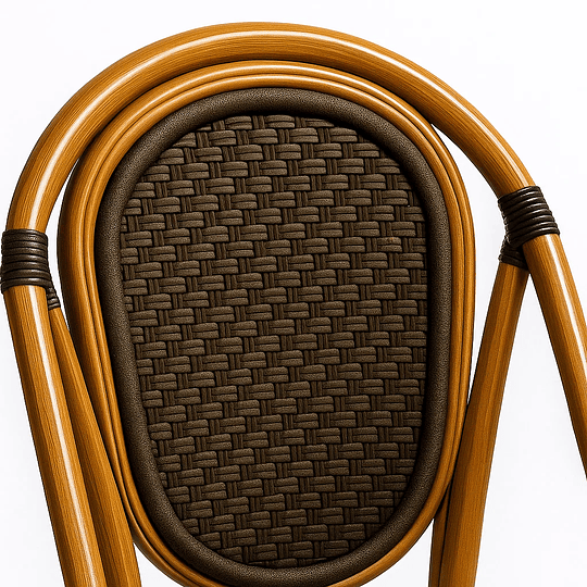 Silla Bistro Exterior Rattan Sintético