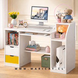 Escritorio MDF con Cajones para Oficina y Home Office