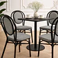 Comedor Cuadrado MDF 4 Sillas Tulip – Mesa 70x70cm - Miniatura 2