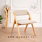 Silla Betlahem de Madera Plegable con Tapiz de Lino Acolchad - Miniatura 1