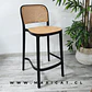Pack 4 Taburete Bar Bajo Delta Polipropileno Negro 65cm - Miniatura 2