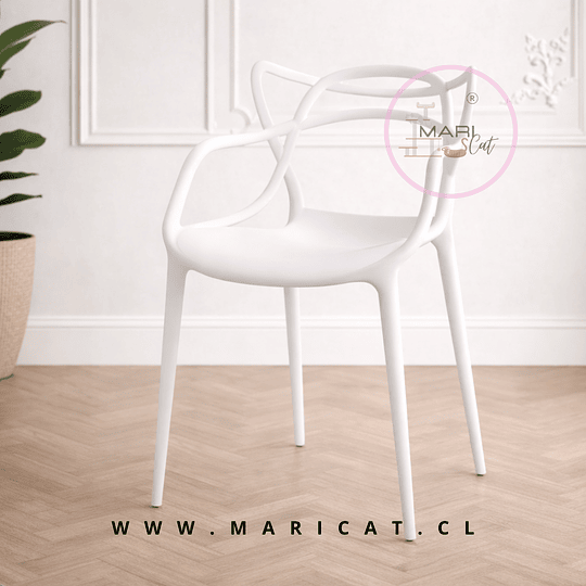 Silla Masters de Polipropileno Apilable Unicolor – Diseño Contemporáneo