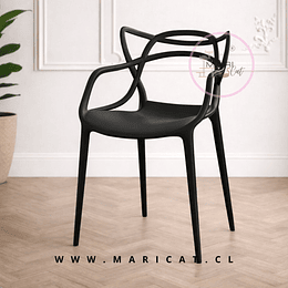 Silla Masters de Polipropileno Apilable Unicolor – Diseño Contemporáneo