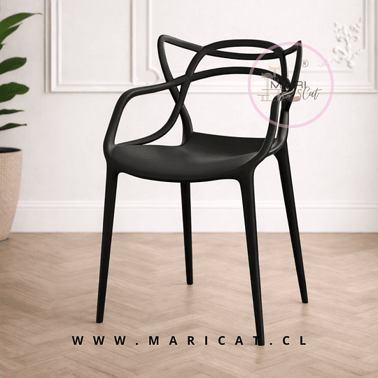 Silla Masters de Polipropileno Apilable Unicolor – Diseño Contemporáneo