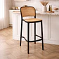 Pack 4 Taburete Bar Bajo Delta Polipropileno Negro 65cm - Miniatura 3