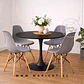 Mesa Tulip Redonda Melamina +4 Sillas Eames – Comedor 100cm - Miniatura 6