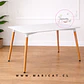 Mesa Rectangular Eames con Cubierta de Melamina Biselada y Patas de Madera 120x80 - Miniatura 2